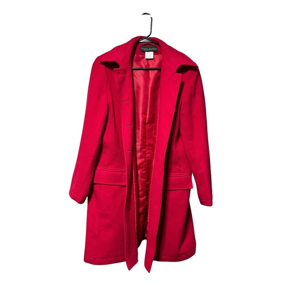 Vintage Harve Benard Red Tailored Wool Trench Coat